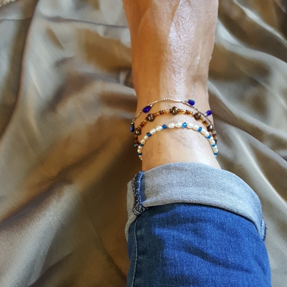 Anklet Trio - 2 are Sterling Silver 😊 - Picture 6 of 6